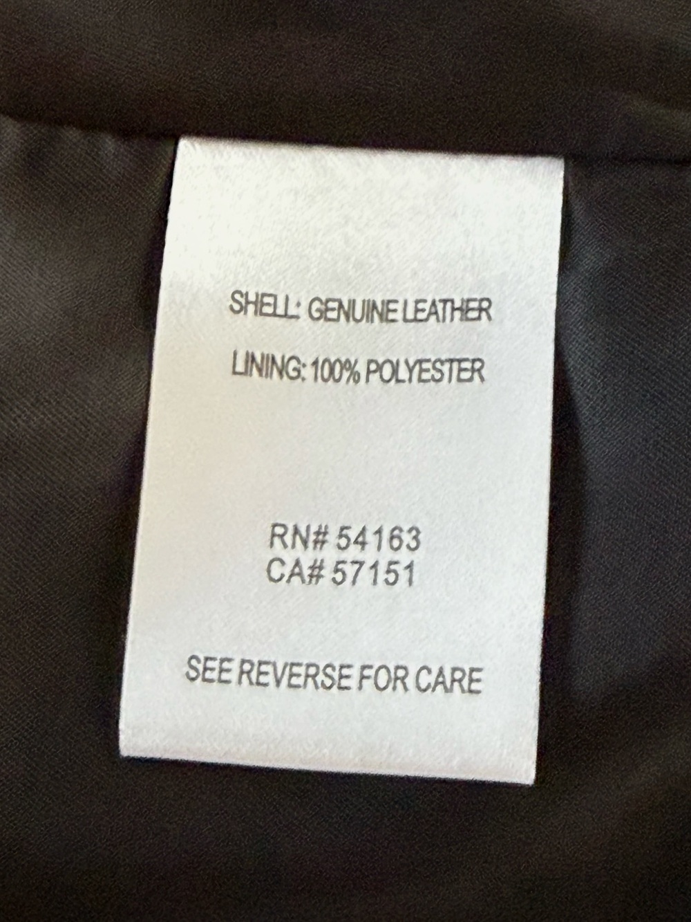 Calvin Klein Genuine Leather Moto Jacket Black XS Extra Small Asymmetrical Zip - Picture 6 of 12